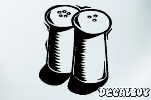 Salt Pepper Car Window Decal