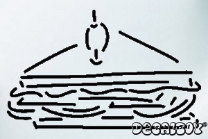 Sandwich 12 Car Window Decal