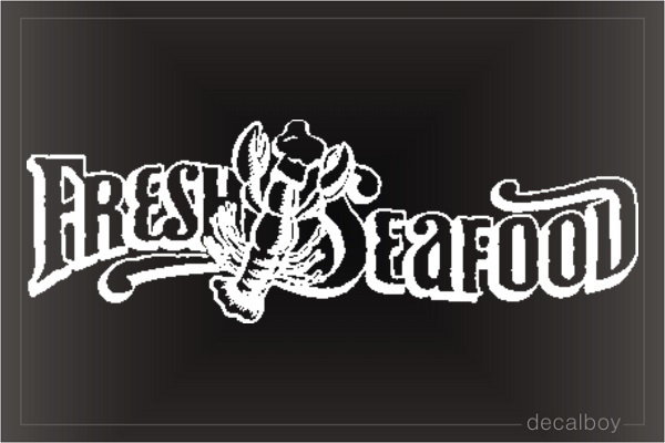 Seafood Car Window Decal
