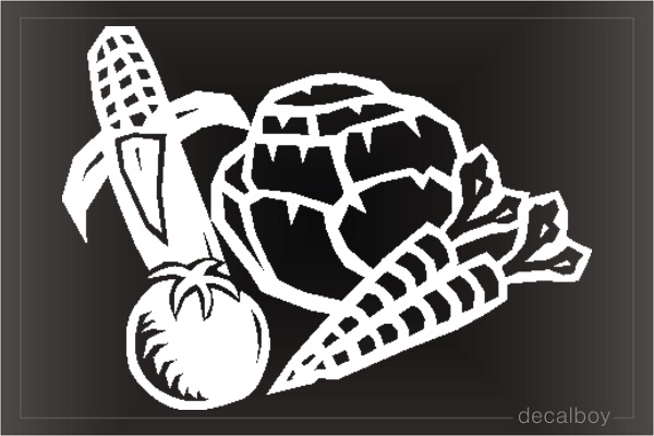 Vegetables Tomato Car Window Decal