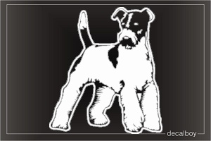 Fox Terrier Car Window Decal