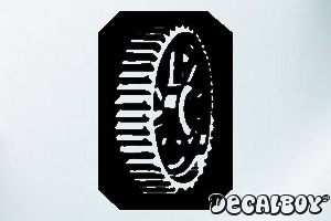 Gear Wheel Window Decal