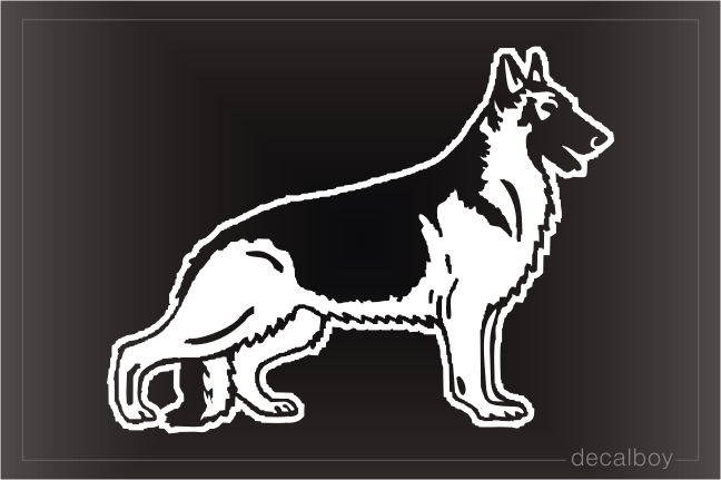 German Shepherd Car Window Decal