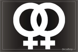 Lesbian Car Window Decal
