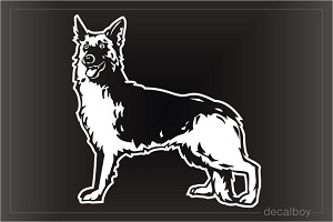 German Shepherd 1982 Car Window Decal