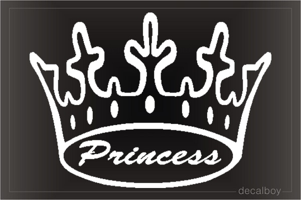 Crown Princess Car Window Decal