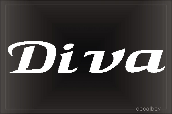 Diva Car Window Decal