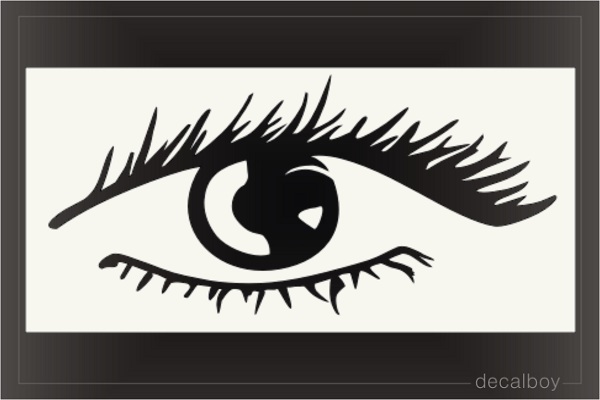 Female Eye Car Window Decal