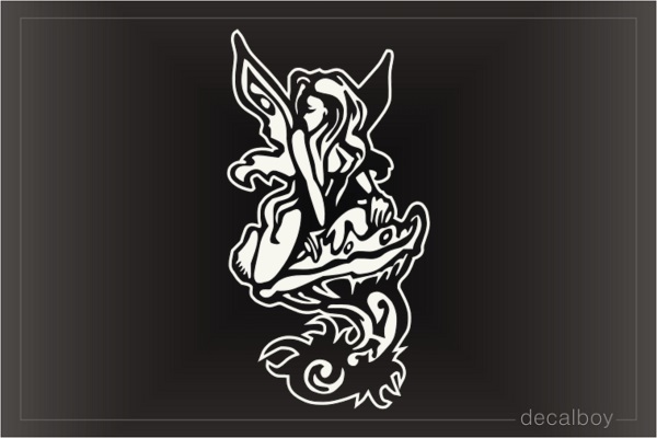 Fairy Tattoo Car Window Decal