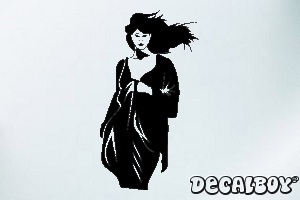 Girl 654 Car Window Decal