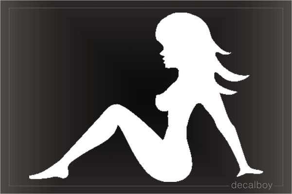 Mud Flap Girl Car Window Decal