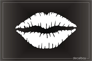 Kissing Lips Car Window Decal