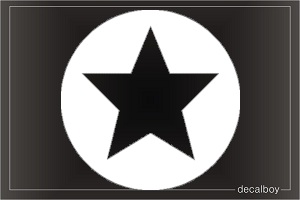 Star 11 Car Window Decal