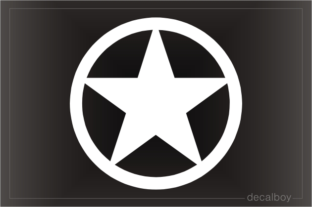 Star 12 Car Window Decal