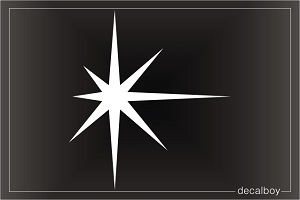 Star Sparkly Car Window Decal