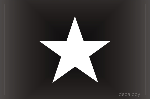 Star Regular Car Window Decal