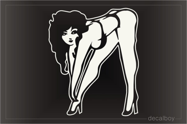 Sexy Bending Car Window Decal