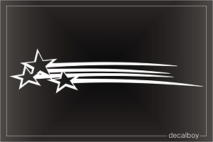 Shooting Stars Car Window Decal