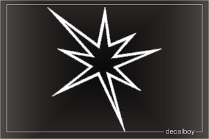 Star 3 Car Window Decal