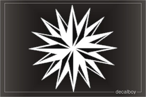 Star 4 Car Window Decal