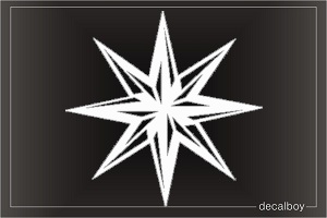 Star Crystal Car Window Decal