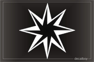 Star Shine Car Window Decal