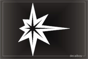 Star Crystal Sparkle Car Window Decal