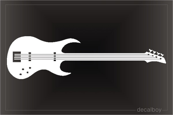 Guitar Rockstar Car Decal