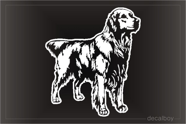 Golden Retriever Labrador Window Decal