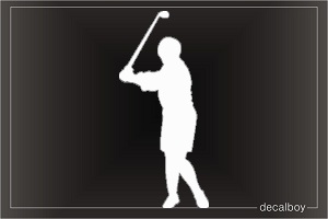 Golfer 5544 Window Decal