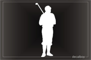 Golfer 8845 Window Decal