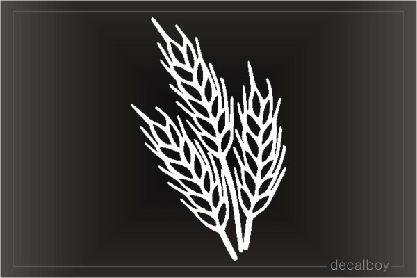 Grain Wheat Car Window Decal