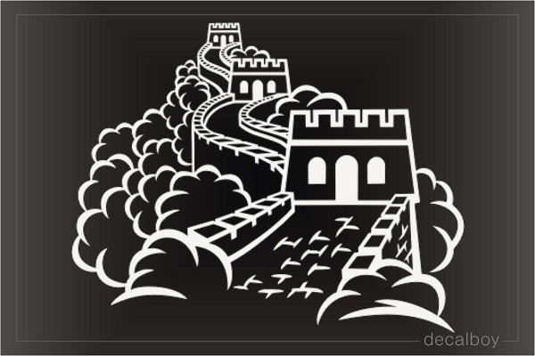 Great Wall China Decal