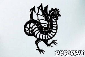 Greek Mythical Basilisk Car Decal