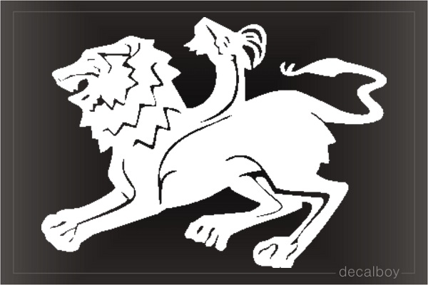 Greek Mythical Chimera Car Decal