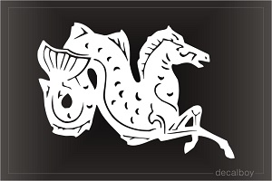 Greek Mythical Hippocampus Car Decal