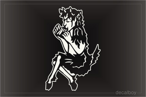 Greek Mythical Satyr Car Decal