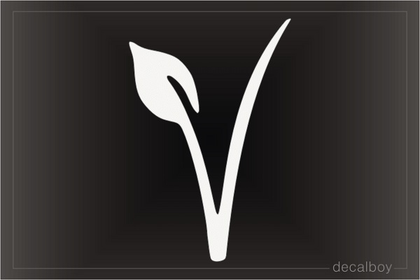 Green Leaf Decal