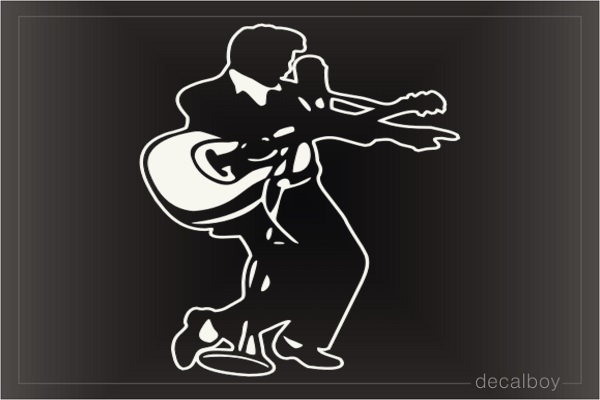 Guitar 4456 Car Decal