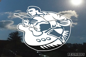 Guitar Player 2008 Car Decal