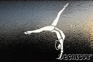 Gymnast Balance Beam Window Decal