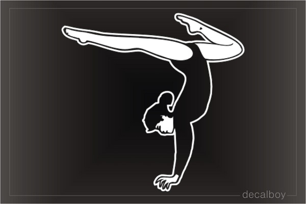 Gymnastics Handstand Window Decal