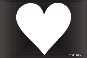 Heart 123 Car Window Decal