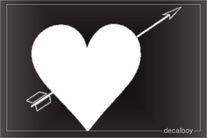 Heart 3 Car Window Decal