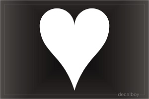 Heart Valentines Car Window Decal