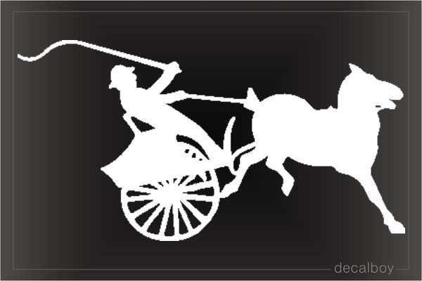 Horse Carriage Car Window Decal