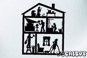 House Work Car Decal