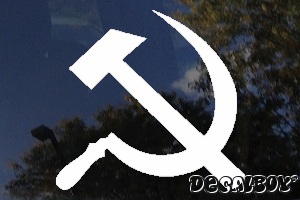 Hammer Sickle Car Decal