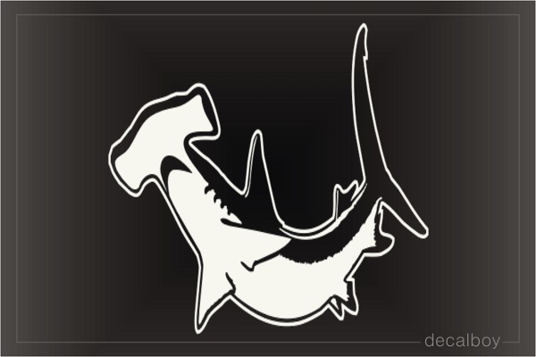 Shark Hammerhead Window Decal