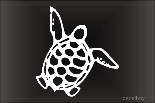 Hawaiian Sea Turtle Car Window Decal